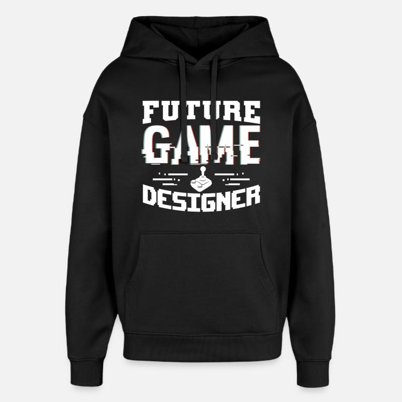 Game Designer Garçon - Sweat à capuche unisexe Stanley/Stella Oversized - noir