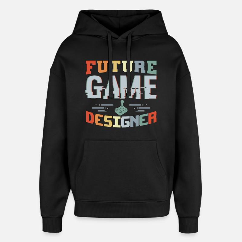 Future Game Developer - Oversized Unisex Hoodie by Stanley/Stella - black