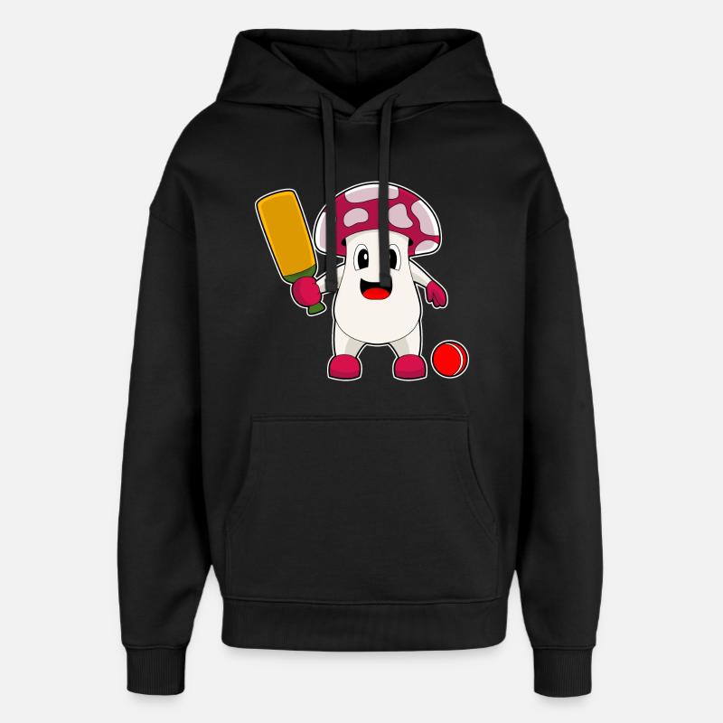 Champignon Cricket Cricket Bat - Sweat à capuche unisexe Stanley/Stella Oversized - noir