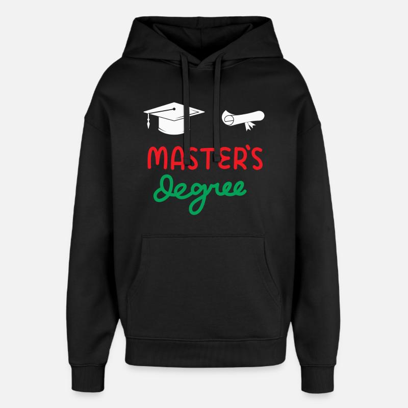 Master-Abschluss - Oversized Unisex Hoodie von Stanley/Stella - Schwarz