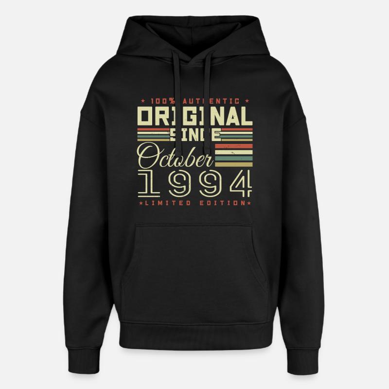 légendaire Depuis Octobre 1994 | octobre 1994 - Sweat à capuche unisexe Stanley/Stella Oversized - noir