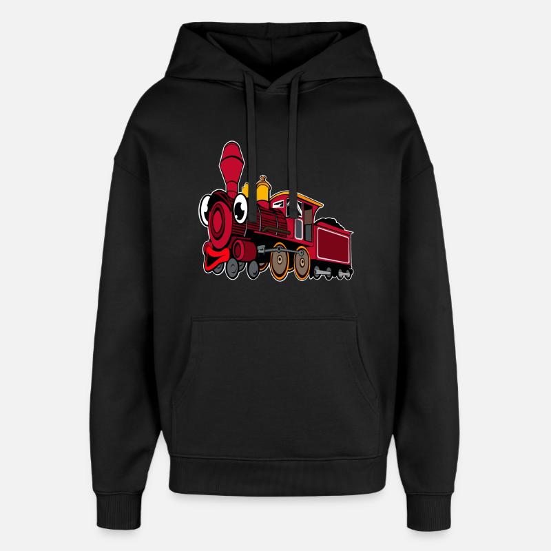 locomotive - Sweat à capuche unisexe Stanley/Stella Oversized - noir