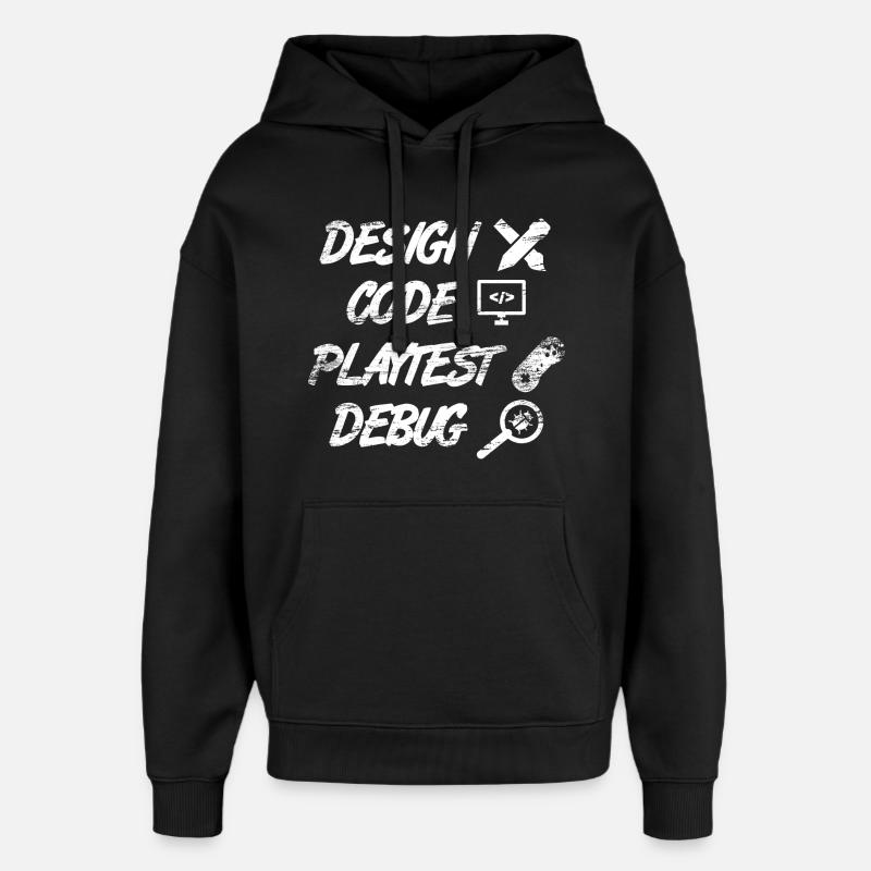 Game Programming - Oversized Unisex Hoodie by Stanley/Stella - black