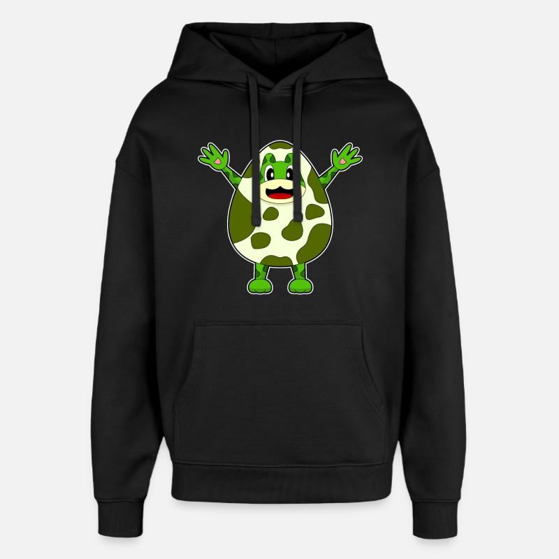 Frosch Ei - Oversized Unisex Hoodie von Stanley/Stella - Schwarz