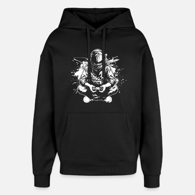 Amateurs de jeux vidéo - Sweat à capuche unisexe Stanley/Stella Oversized - noir