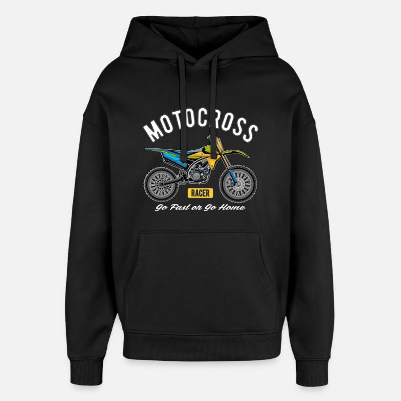 Coureur de motocross! - Sweat à capuche unisexe Stanley/Stella Oversized - noir