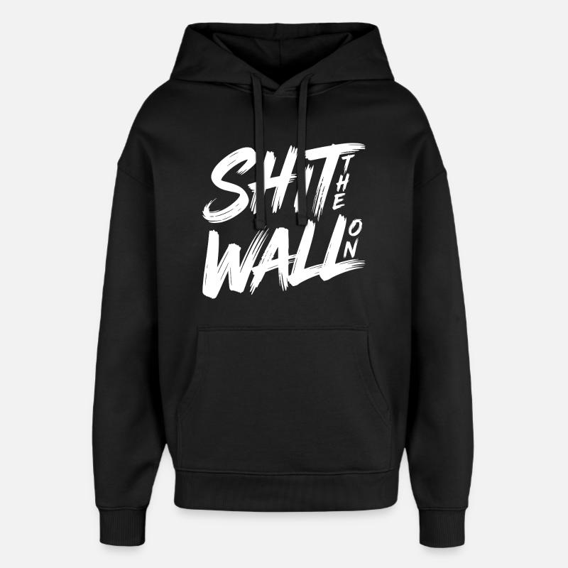Arrête le mur - Sweat à capuche unisexe Stanley/Stella Oversized - noir