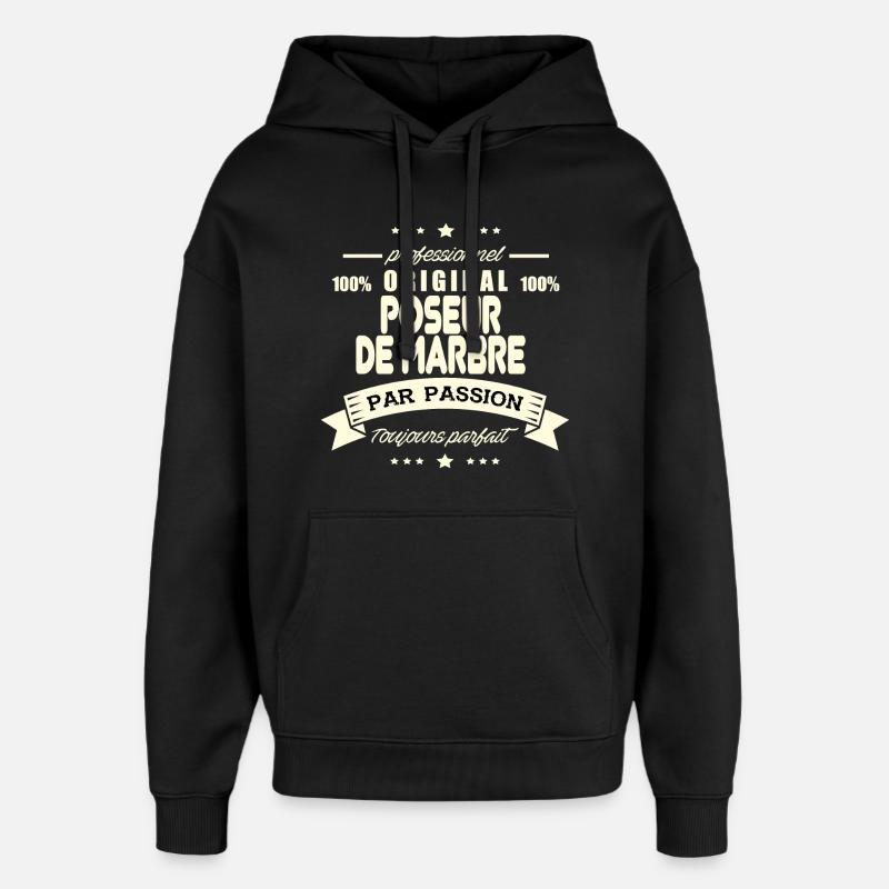 Poseur de marbre Original - Sweat à capuche unisexe Stanley/Stella Oversized - noir