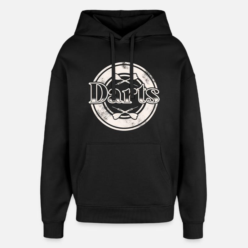 Dart Darten Fléchettes - Sweat à capuche unisexe Stanley/Stella Oversized - noir