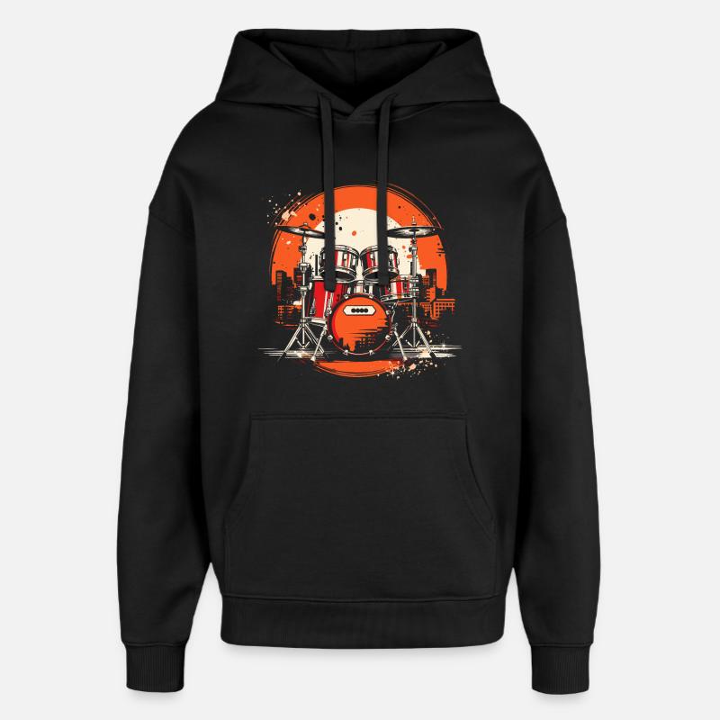 Graphiques de Trapset - Sweat à capuche unisexe Stanley/Stella Oversized - noir