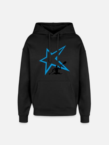 Canoe Stern - Oversized Unisex Hoodie by Stanley/Stella - black