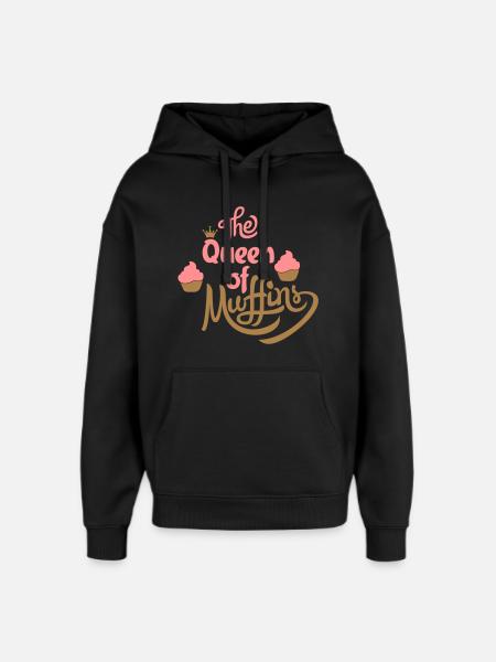 muffins - Oversized Unisex Hoodie by Stanley/Stella - black
