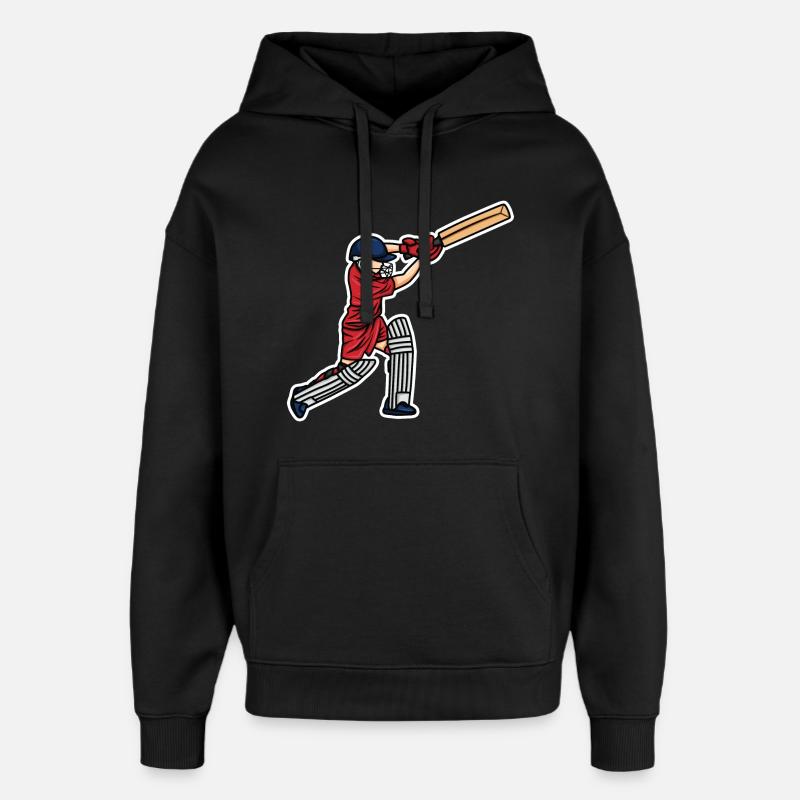 Enfant de cricket - Sweat à capuche unisexe Stanley/Stella Oversized - noir