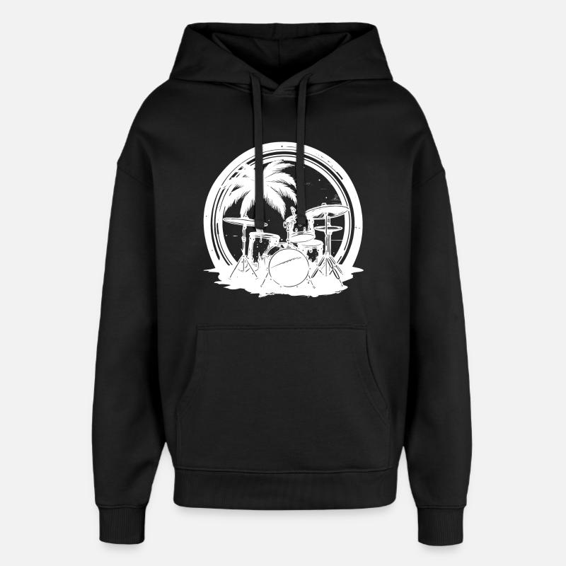 Percussion - Sweat à capuche unisexe Stanley/Stella Oversized - noir