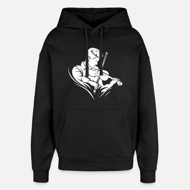 Violoniste - Sweat à capuche unisexe Stanley/Stella Oversized - noir