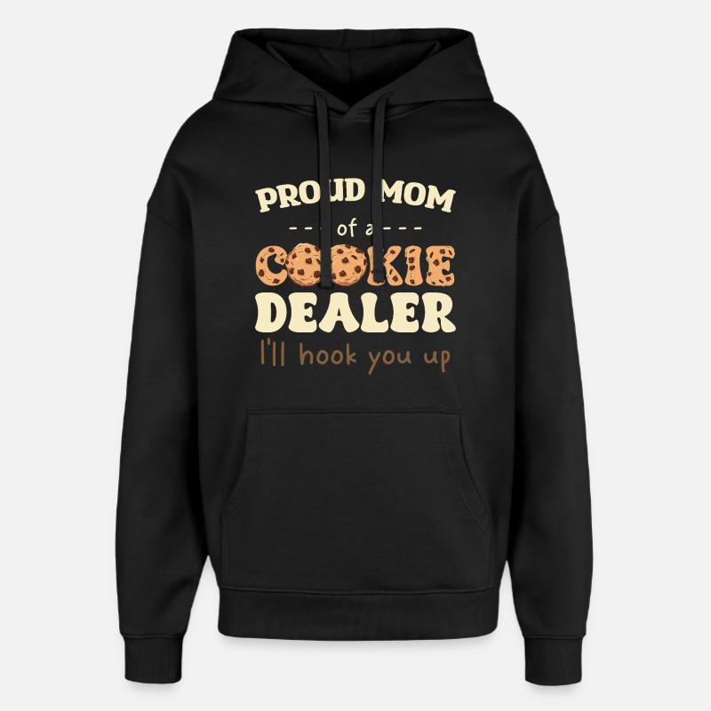 Stolze Mama eines Cookie-Verkäufers - Oversized Unisex Hoodie von Stanley/Stella - Schwarz