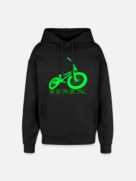 BMX Rad - Oversized Unisex Hoodie von Stanley/Stella - Schwarz