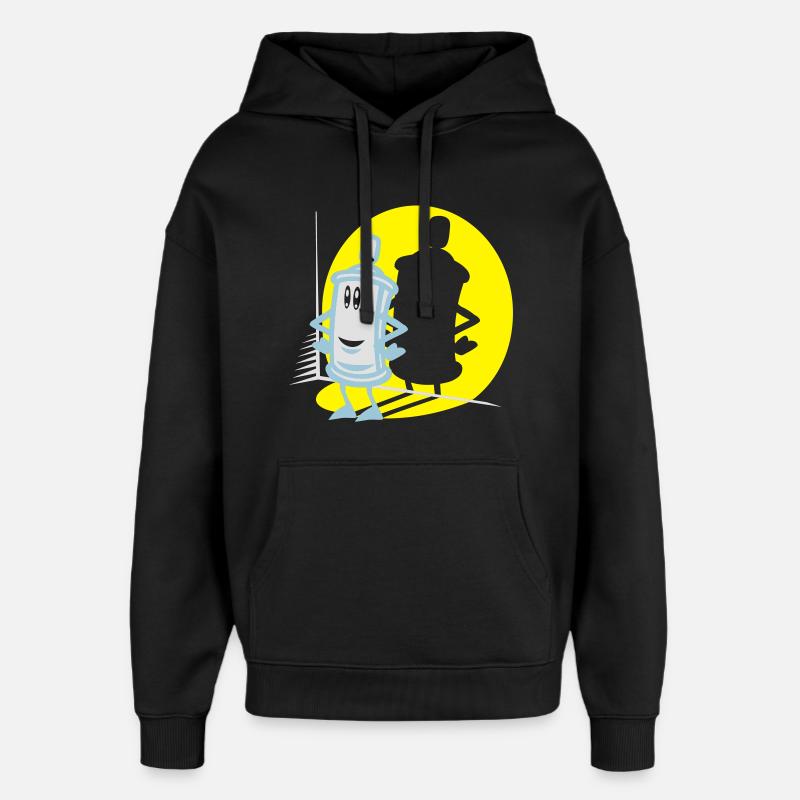 Painrt Spray and spotlight flex - Sweat à capuche unisexe Stanley/Stella Oversized - noir