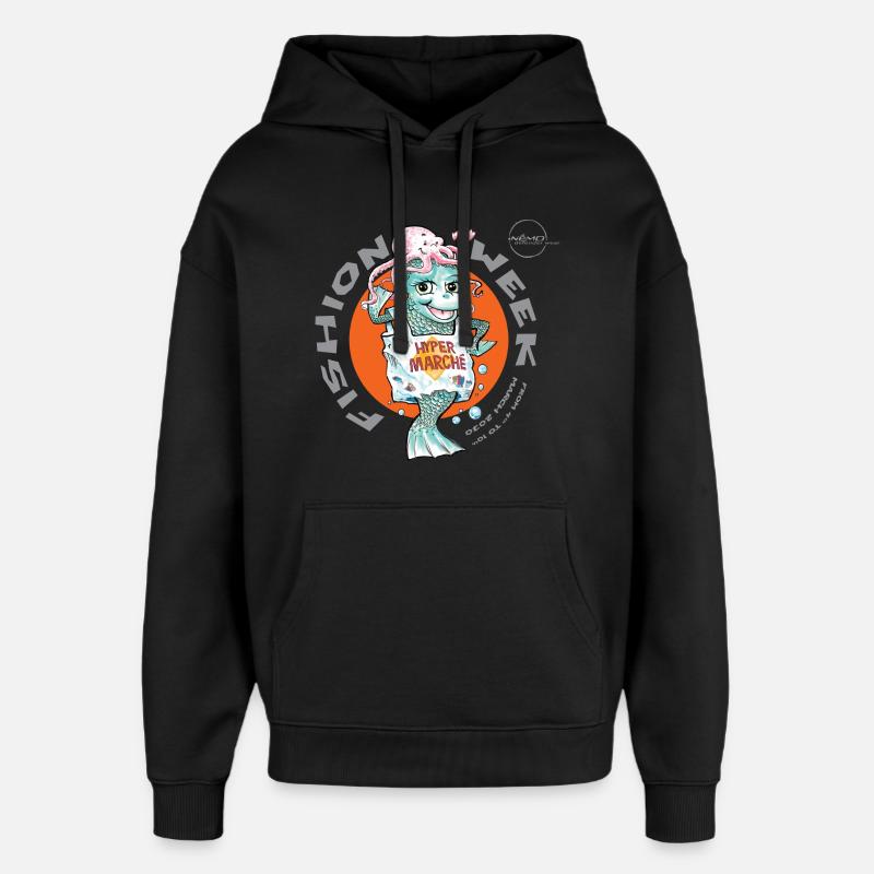 Fishion Week by .Némo - Sweat à capuche unisexe Stanley/Stella Oversized - noir