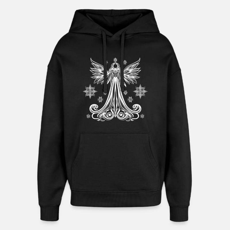 Ange Noël Ange de Noël - Sweat à capuche unisexe Stanley/Stella Oversized - noir