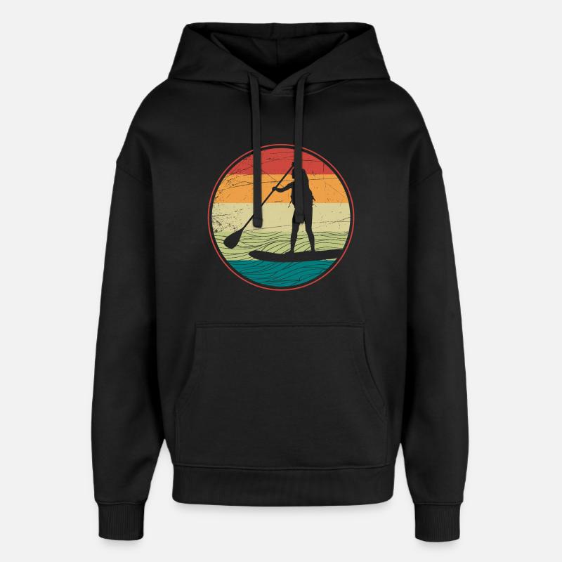 SUP Sunset Vibes - Sweat à capuche unisexe Stanley/Stella Oversized - noir
