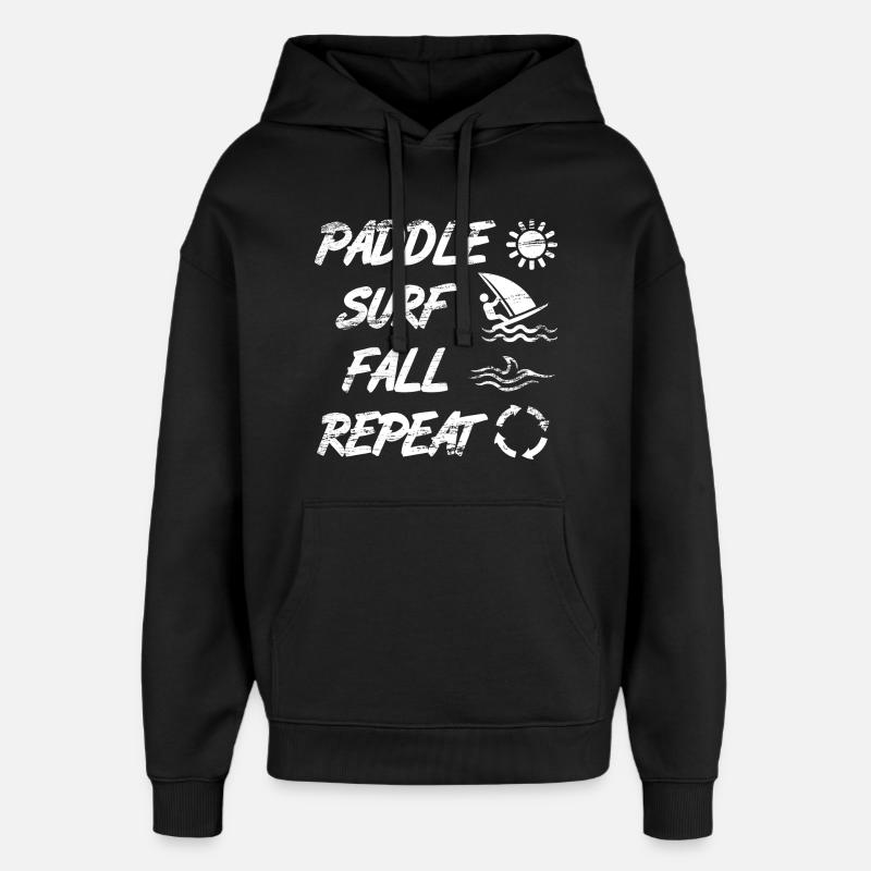 Windsurfer Spruch - Oversized Unisex Hoodie von Stanley/Stella - Schwarz