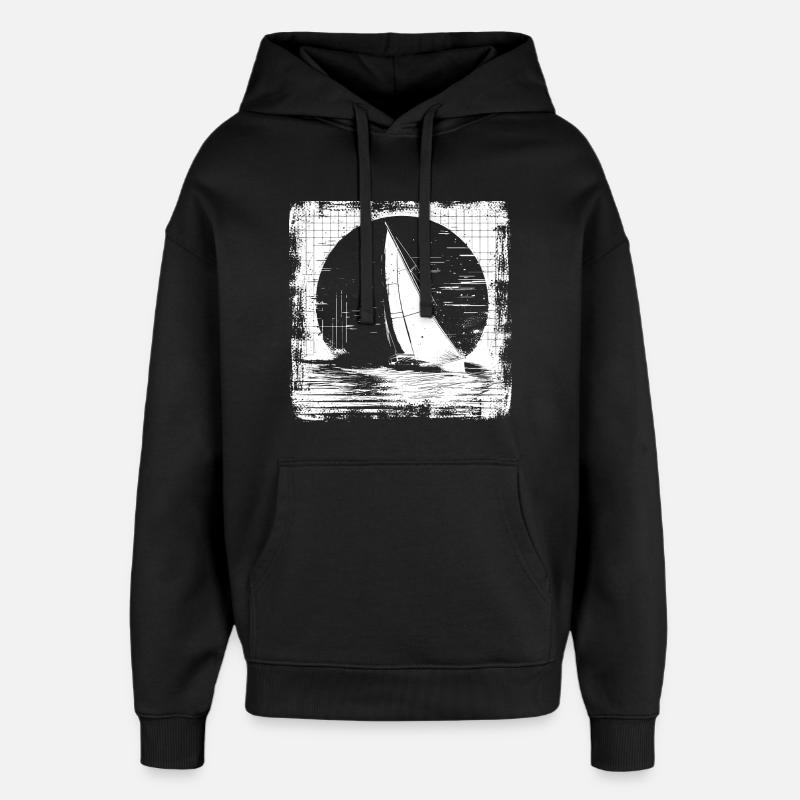 Voile - Sweat à capuche unisexe Stanley/Stella Oversized - noir