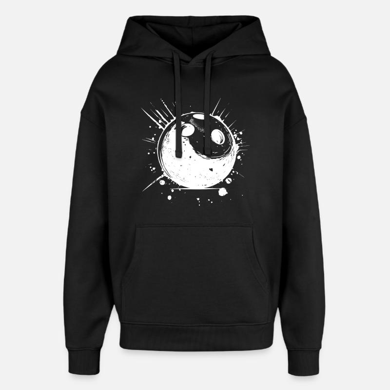 Croquis de bowling - Sweat à capuche unisexe Stanley/Stella Oversized - noir