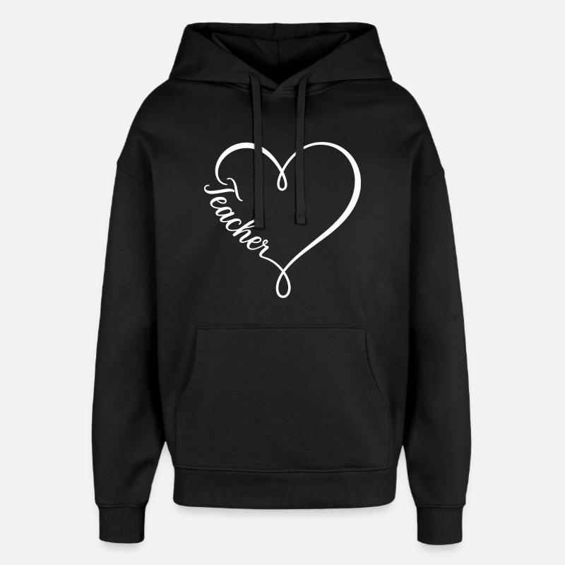 Professeure - Professeur - Sweat à capuche unisexe Stanley/Stella Oversized - noir