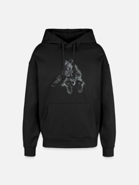 Cane Corso Italiano - Sweat à capuche unisexe Stanley/Stella Oversized - noir