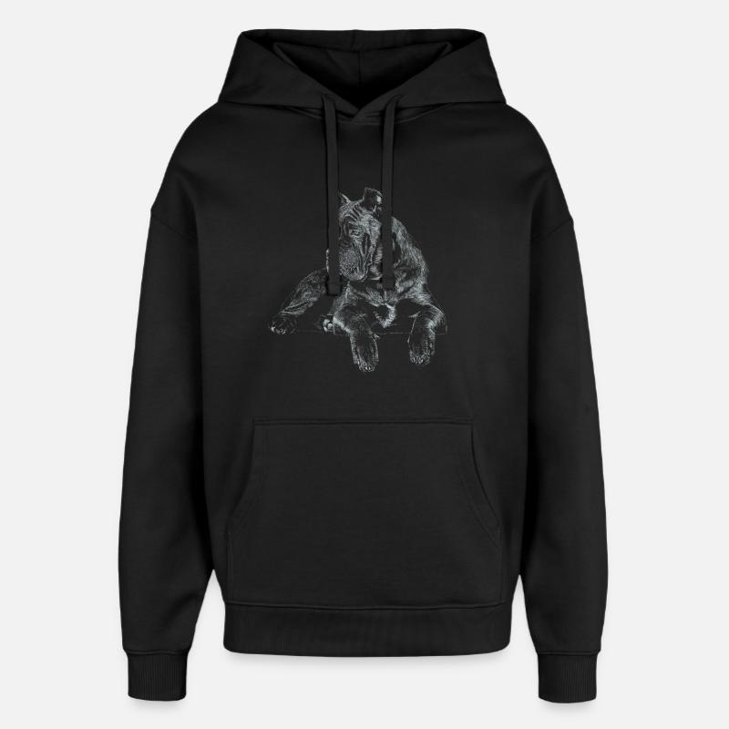 Cane Corso Italiano - Oversized Unisex Hoodie von Stanley/Stella - Schwarz