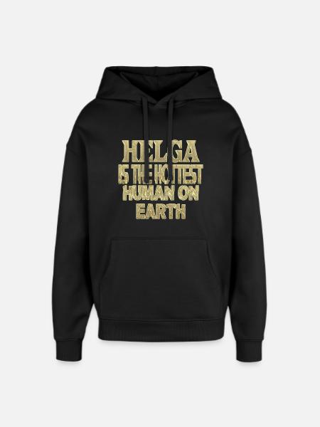 Helga - Oversized Unisex Hoodie by Stanley/Stella - black
