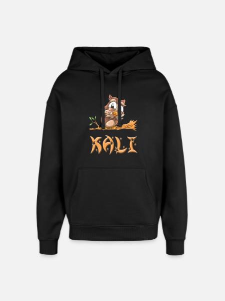 Owl Kali - Oversized Unisex Hoodie by Stanley/Stella - black