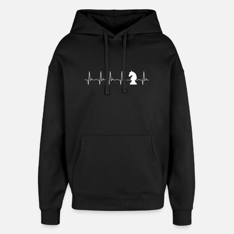 échecs - Sweat à capuche unisexe Stanley/Stella Oversized - noir