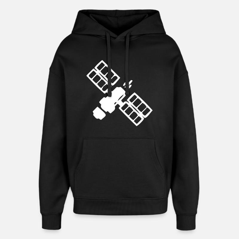 Satellite - Sweat à capuche unisexe Stanley/Stella Oversized - noir