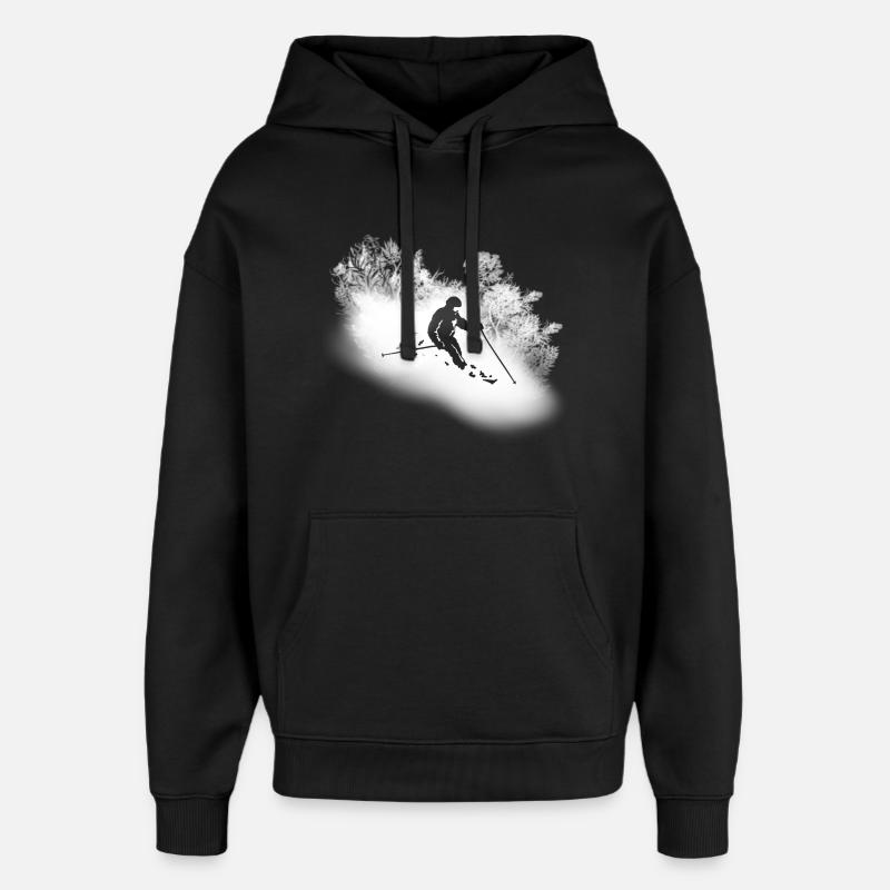 SKI ALPIN - Sweat à capuche unisexe Stanley/Stella Oversized - noir