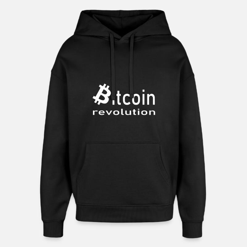 Bitcoin et Hodler - Sweat à capuche unisexe Stanley/Stella Oversized - noir