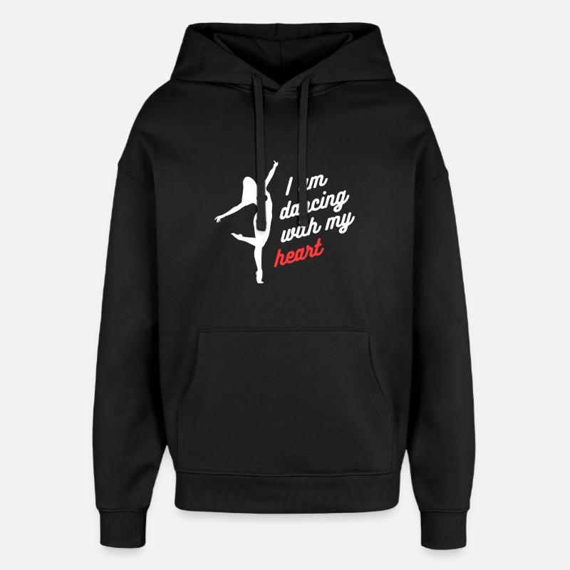 danse - Sweat à capuche unisexe Stanley/Stella Oversized - noir