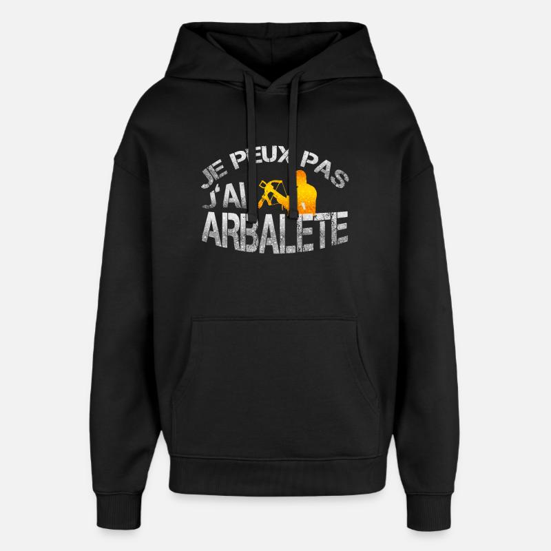 arbalte - Oversized Unisex Hoodie von Stanley/Stella - Schwarz