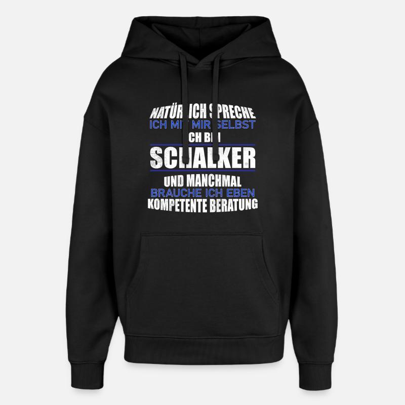 Idée cadeau Schalker - Sweat à capuche unisexe Stanley/Stella Oversized - noir