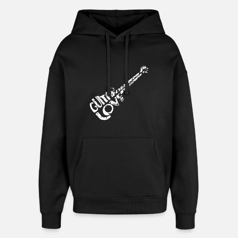 Gitarrist - Oversized Unisex Hoodie von Stanley/Stella - Schwarz