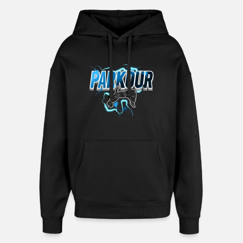 Parkour - Sweat à capuche unisexe Stanley/Stella Oversized - noir