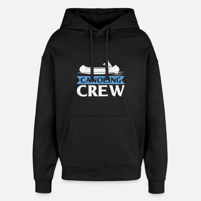 Citation canoë-kayak Équipage Kayak - Sweat à capuche unisexe Stanley/Stella Oversized - noir