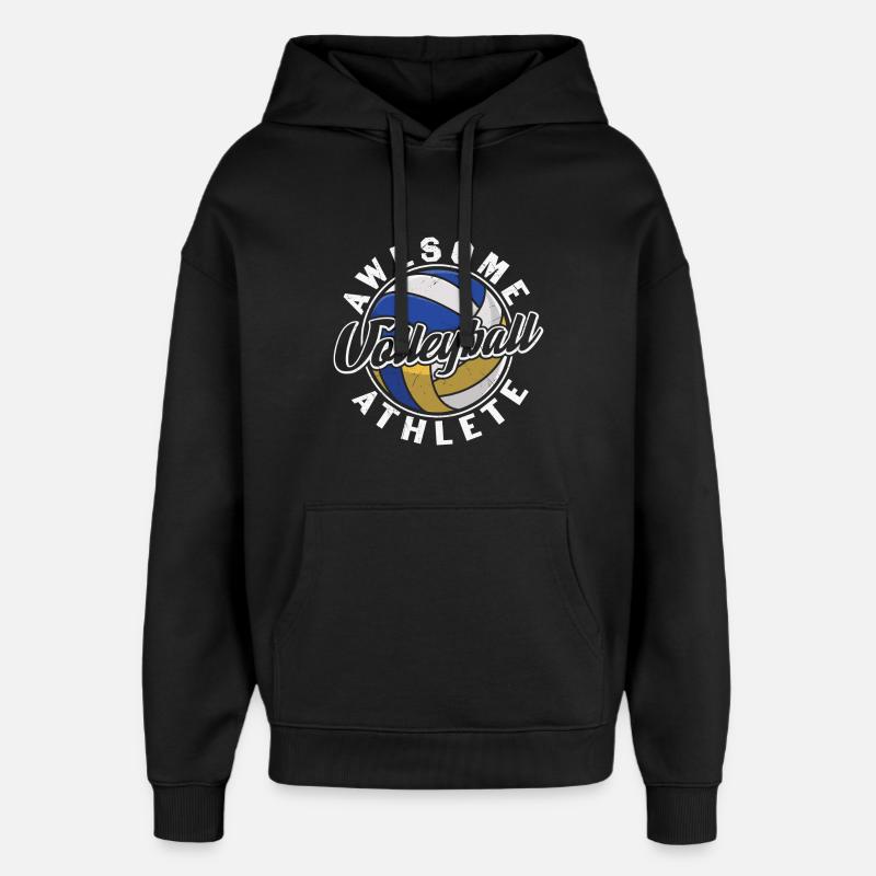 Athlète de volleyball génial - Sweat à capuche unisexe Stanley/Stella Oversized - noir
