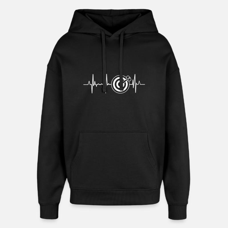 Dart Heartbeat - Sweat à capuche unisexe Stanley/Stella Oversized - noir