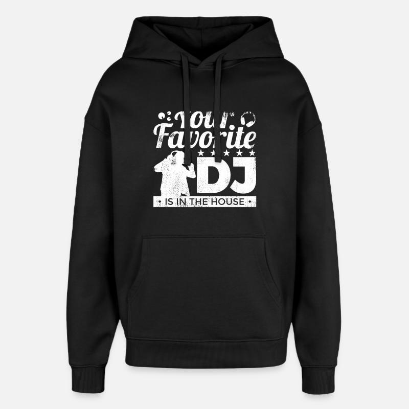 Lieblings-DJ - Oversized Unisex Hoodie von Stanley/Stella - Schwarz