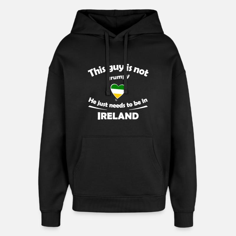 Urlaub in Irland - Oversized Unisex Hoodie von Stanley/Stella - Schwarz