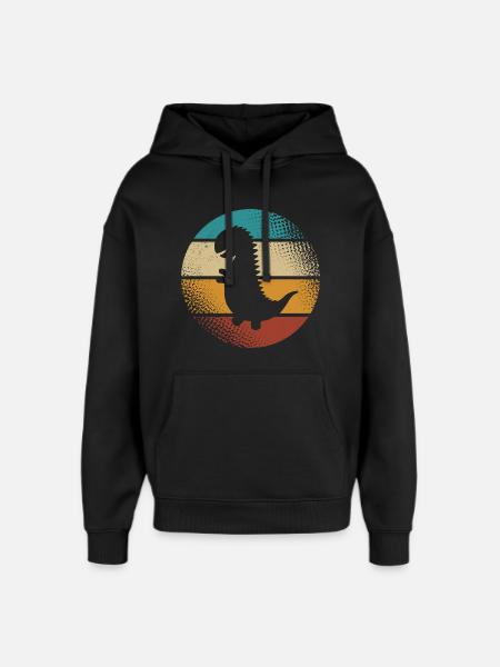 T-Rex - Sweat à capuche unisexe Stanley/Stella Oversized - noir