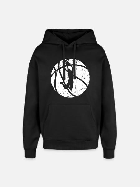 Basketball player - Oversized Unisex Hoodie by Stanley/Stella - black