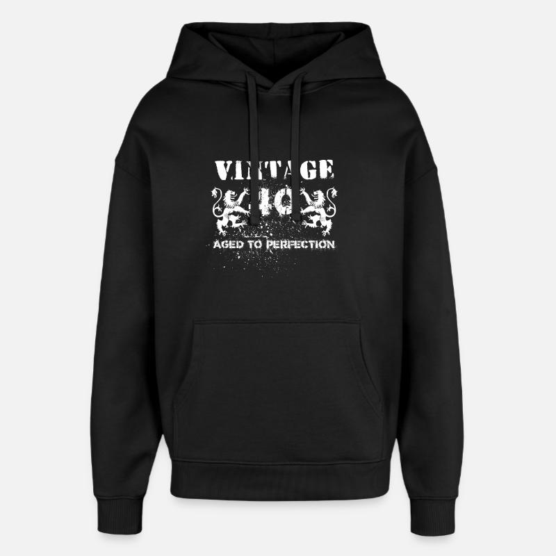 40e anniversaire - Sweat à capuche unisexe Stanley/Stella Oversized - noir